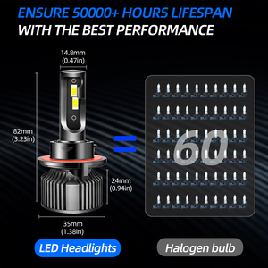 880 881 luz <span class=keywords><strong>antiniebla</strong></span> H7 H1 H13 9006 Hb4 Super brillante 3000K Sing Beam lámpara de coche 9005 luz Led automática H11 H4 bombillas de <span class=keywords><strong>faros</strong></span> Led - Product Image 2