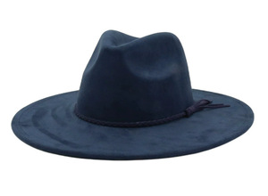 SU1 Nuevo Sombrero Fedora de Ala Ancha de Gamuza de Alta Calidad y Colorido al por Mayor, Sombreros Fedora para Mujer para Viajar al Aire Libre - Product Image 4