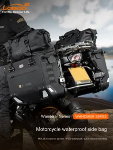 Nouveau Sac Latéral de 20L Grande Capacité en Plastique à Libération Rapide, Rangement Suspendu Étanche pour Queue de Moto Chunfeng 700Mt - Product Image 5