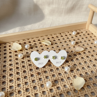 Boucles d'oreilles en argent sterling 925 avec pierres de guérison en cristal naturel (grenat, améthyste, citrine, péridot) pour la décoration