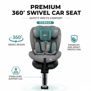 Siège auto bébé Ogolee ECE R129/04 I-Size <span class=keywords><strong>pivotant</strong></span> à 360 degrés, 40-150 cm, support <span class=keywords><strong>ISOFIX</strong></span>, poids max. 36 kg, 0-12 ans, OG802A - Product Image 1
