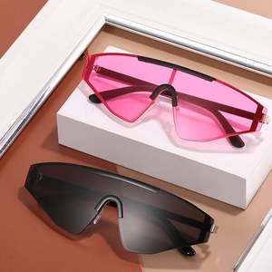 Gafas de Sol de Moda Vintage con Protección UV400, Lentes de Una Pieza, para Mujer, 2021 - Product Image 3