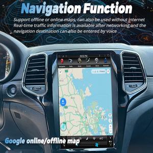 Radio con Pantalla Android Tesla de 13.6 Pulgadas 2DIN para Jeep Cherokee 2014-2021, GPS, Navegador, Carplay, Reproductor Multimedia, Grabadora de Video - Product Image 3