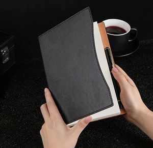 Exquisita Libreta de Negocios A5/B5 con Cubierta de Cuero PU, Tapa Dura, Encuadernación Cosida, para Oficina, Escuela, Trabajo, Reuniones, 100 Hojas - Product Image 2