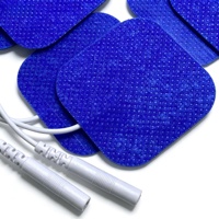 Électrodes de massage TENS réutilisables 50x50mm pour le corps, rééducation médicale, physiothérapie, télécommande sans fil, remplacement