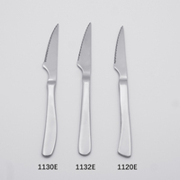 Vente en gros au meilleur prix Couteaux à steak martelés pour hôtel, maison, restaurant, ensembles de couteaux à steak en acier inoxydable