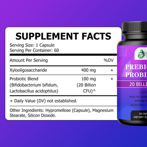 Best Seller Prebiotic Probiotic Capsules with Strengthens Microbiome Lining Probiotics Prepare Immune Function Capsules - Product Image 2
