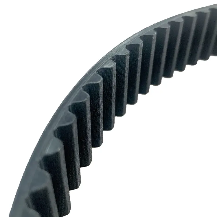 Black polyurethane synchronous belt with black cloth PU timing belt