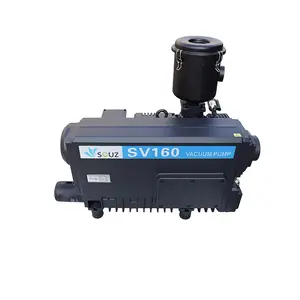 Premium Oil Ring Vacuum Pump 33mbar 5HP SOUZ Single-stage 160m3/h Oil Sealed SV160 Rotary Vane Vacuum Pumps for Freeze Drying