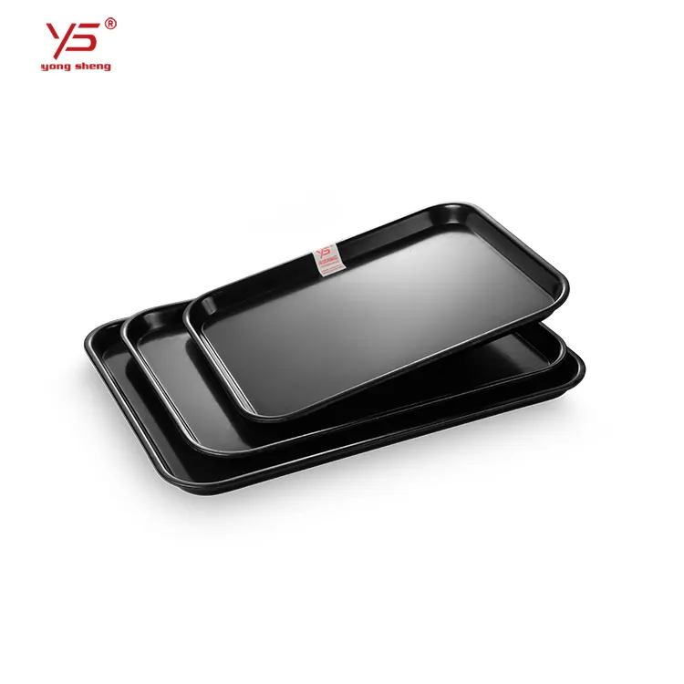 Plateau de service alimentaire rectangulaire en plastique