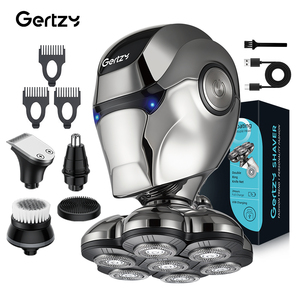 Seven-Blade Multi-Functional 5-in-1 Rotary <b>Shaver</b> for Men IPX5 Waterproof Li-Ion Battery USB Charging <b>Face</b> Hair Cutting Machine - Product Image 1