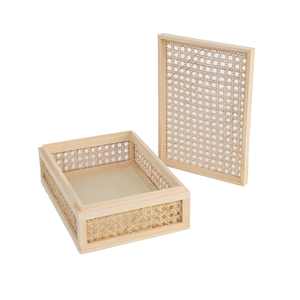 BSCI Bestsale Wooden Rattan Storage Crate <strong>Box</strong> - Product Image 6