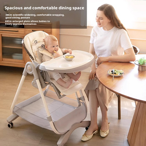 Seggiolone Multifunzionale per Bambini con Funzione <span class=keywords><strong>Dondolo</strong></span>, Regolabile e Pieghevole, con Ruote, Fornito Direttamente dalla Fabbrica - Product Image 2