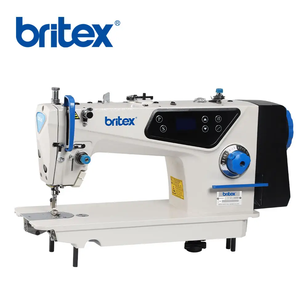 Britex BR-B7-D1high, mesin jahit industri jahitan kunci besar jarum tunggal kecepatan tinggi