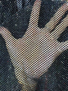 Yeni moda küçük kuşgözü Mirco Fishnet Net Rhinestones kristal Bikini Bodysuit için - Product Image 6