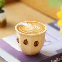 Tasse à café en céramique créative de 180 ml, design de grains de café, pour le bureau, le café, spéciale pour le café, le thé, cadeau