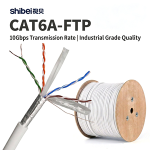 Cavo di Rete LAN CAT6A FTP in Rame Solido di Alta Qualità, 305m, 10Gbps, Schermato con Foglio Metallico, per Ufficio, <span class=keywords><strong>Ethernet</strong></span> Cat <span class=keywords><strong>6a</strong></span> - Product Image 2