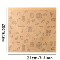 Papier Kraft Petit Déjeuner À Emporter Snack Pain Au Four Toast Emballage Alimentaire De Haute Qualité Sac À Sandwich Résistant À La Graisse