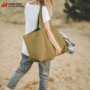 Promotional Travel Logo French Large Market <b>Beach</b> <b>Bag</b> Girls Gift Rustic Linen Grocery Shopping <b>Bag</b> <b>Women</b> 100% Linen Tote <b>Bag</b> - Product Image 1