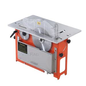 <span class=keywords><strong>Scie</strong></span> <span class=keywords><strong>circulaire</strong></span> de table compacte 2 en 1 à prix avantageux, double lame, angles de 90 et 45 degrés, précision, sans poussière, pour la coupe du bois - Product Image 3