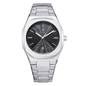 Reloj <span class=keywords><strong>de</strong></span> <span class=keywords><strong>Noche</strong></span> para Hombre <span class=keywords><strong>de</strong></span> Lujo y Alta Calidad, en Acero Inoxidable Azul Plateado, con Función <span class=keywords><strong>de</strong></span> Fecha - Product Image 3