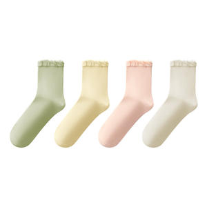 Calcetines de maternidad October Crystallization, hasta el tobillo, 97% algodón, puño suelto, transpirables, para mujer, posparto - Product Image 5