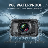 Cámara de Visión Trasera Impermeable AHD 1080P de 7.0 Pulgadas con Visión Nocturna para Internet Móvil, Alarma de Distancia de Colisión para Camiones, Peatones y Punto Ciego de Montacargas