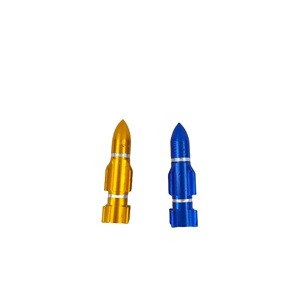 Bouchon de valve de roue de vélo en alliage d'aluminium durable couvercle de port d'air pour tige de roue de jante de moto vtt - Product Image 1