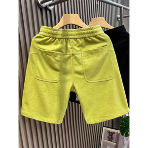 Shorts décontractés pour hommes, nouvelle collection été 2025 - Style rétro européen, imprimé sport, pantalon cinq-quarts avec <span class=keywords><strong>taille</strong></span> <span class=keywords><strong>élastique</strong></span> et poches - Product Image 3