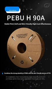 PEBU H 90A วัสดุพิมพ์ FDM คุณภาพสูง ยืดหยุ่นดี พิมพ์ง่าย ปลอดภัยต่อผิวหนัง ใช้งานร่วมกับเครื่องพิมพ์ FDM ได้หลากหลาย เหมาะสำหรับพื้นรองเท้าส่วนบนและส่วนกลางของแบรนด์ดังระดับโลก - Product Image 4