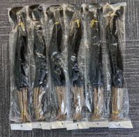 All'ingrosso capelli vergini brasiliani 1/2 1/3 1/4 partizione # 1B 27 Afro uncinetto alla rinfusa Dreadlocks extension