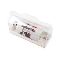 Nouvel arrivage de boîte d'emballage transparente pour pâtisserie et rouleau de gâteau en PET pour la fête des mères Thanksgiving stockage de biscuits de cuisson