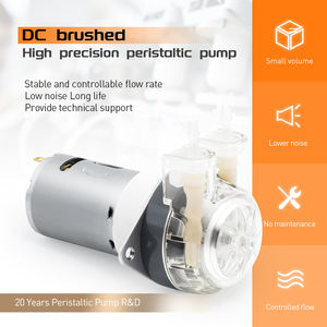 مضخة تمعجية صغيرة للمختبرات من LEFOO بمحرك تيار مستمر 12 فولت/<span class=keywords><strong>24</strong></span> فولت، بتدفق 120 مل/دقيقة، مع أنبوب سيليكون لآلات المشروبات - Product Image 4
