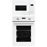 Four à micro-ondes encastrable de 45 cm de large, 17 L, 1080 W, avec four encastrable combiné de 58 L, 1800 W, numérique, 6 fonctions, pour la cuisine, la maison