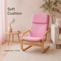 Fauteuil enfant moderne en bois massif personnalisé avec accoudoirs pour mobilier de maternelle et de préscolaire