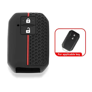 2 botones de silicona remoto coche llavero accesorios funda para llave para Suzuki Swift <span class=keywords><strong>Ignis</strong></span> Jimney XL7 Ertiga 2020 2021 <span class=keywords><strong>2022</strong></span> 2023 - Product Image 2