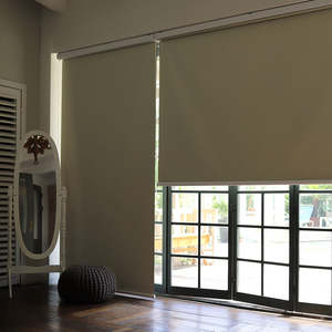 Persianas enrollables coreanas CHANGANE Holland, personalizadas, con oscurecimiento eléctrico, a medida, modernas, de doble capa, con control remoto. - Product Image 1