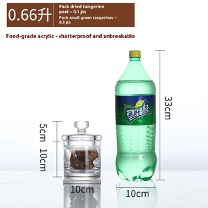 Trong suốt PC niêm phong thực phẩm chống ẩm hàng khô vỏ quýt lọ thủy tinh nhà bếp lưu trữ trà <span class=keywords><strong>container</strong></span> 500ml thân thiện với môi - Product Image 6
