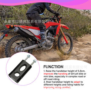 ชุดยกแฮนด์มอเตอร์ไซค์อะลูมิเนียม Zhen Nirui ขนาด 22.2 มม. 3/8 นิ้ว สำหรับรถออฟโรด 50-125 ซีซี ซ่อมแซมและอัพเกรด ทนทาน - Product Image 4