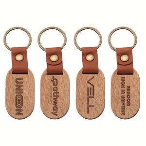 Porte-clés en bois personnalisables - Supports vierges à graver en gros pour loisirs créatifs, fournitures de porte-clés et étiquettes non finis - Product Image 3