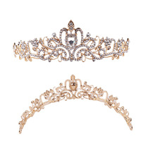 Vente en gros cristal diamant mariée mariage chignon cheveux diadème anniversaire coiffure accessoires cheveux danse couronne spectacle Auto performance hea