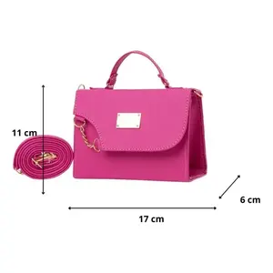 Bolso Bandolera Gadea Buganvilia para Mujer, PU, Asa Única, Cierre de Cremallera, Cadenas, Bolso de Hombro Moderno para Todas las Temporadas - Product Image 3