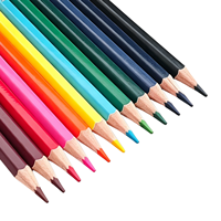 FLOWood – crayons de couleur professionnels à base d'huile, 12 couleurs, boîte en étain pour fournitures scolaires, papeterie de dessin pour artistes