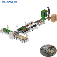 Machine à palettes en bois High Saifan, largeur 750-1100 mm, fabrication manuelle de palettes, certification CE ISO, 30-40 palettes/h, moteur Yaskawa 6,5 kW