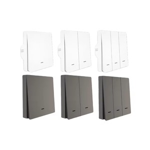 ZigBee Smart <strong>Wall</strong> <strong>Light</strong> <strong>Switch</strong> <strong>with</strong> Neutral Wire or No Neutral Wire Wiring No Capacitor Needed Smart Life/Tuya 2/3 Way - Product Image 1