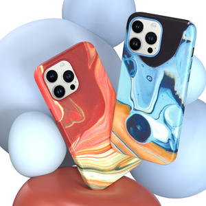 Custodia per telefono in pelle magfasing custodia per cellulare con pittura oliata colorata per iphone 12 13 14 15 pro max plus custodia per telefono - Product Image 3