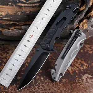High Hardness Stainless Steel 3CR13mov Pocket Hunter Knife Folding Outdoor With Versatile Steel Handle