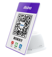 Terminal Pembayaran Kode QR Mini Aisino Q181 dengan Layar Notifikasi, Speaker Cloud, dan Tanda Pembayaran