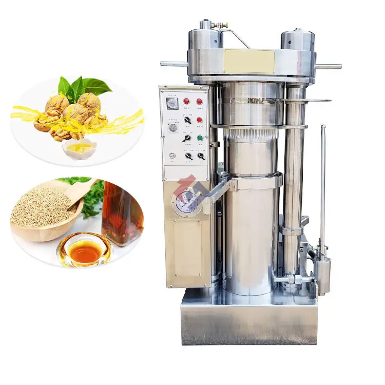 Mini commercial sesame hydraulic plate cold oil press cocoa machine