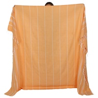 Couvertures de luxe turques personnalisées, jet pur XL, jeté léger, serviette de plage, pique-nique, linge de lit Double, couverture en coton